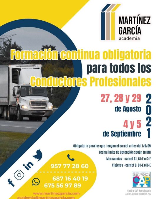 Formación continua conductores profesionales<span class="badge-status" style="background:#c50b18">Finalizado</span>&nbsp;