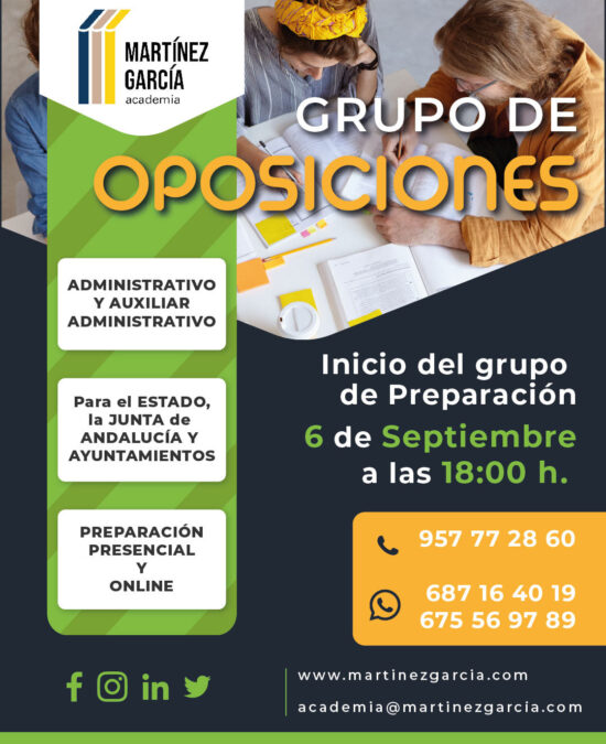 Oposiciones Administrativo y Auxiliar Administrativo