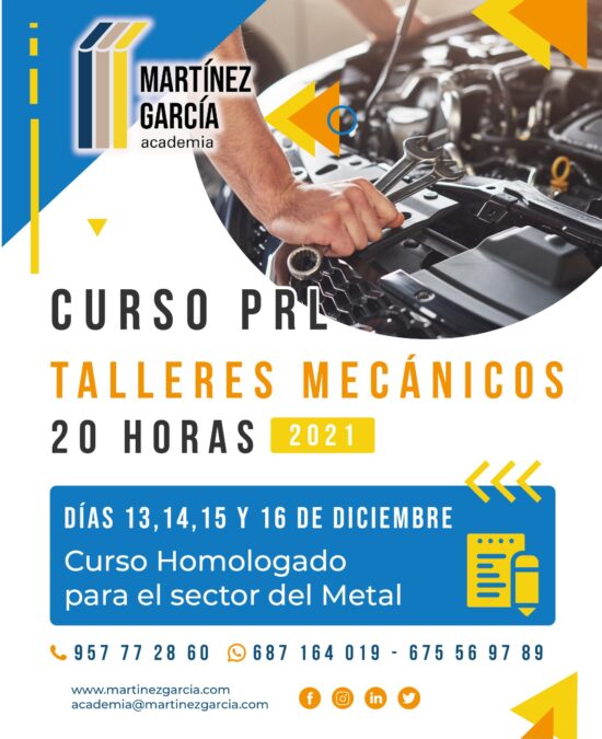 Curso PRL de Talleres Mecánicos