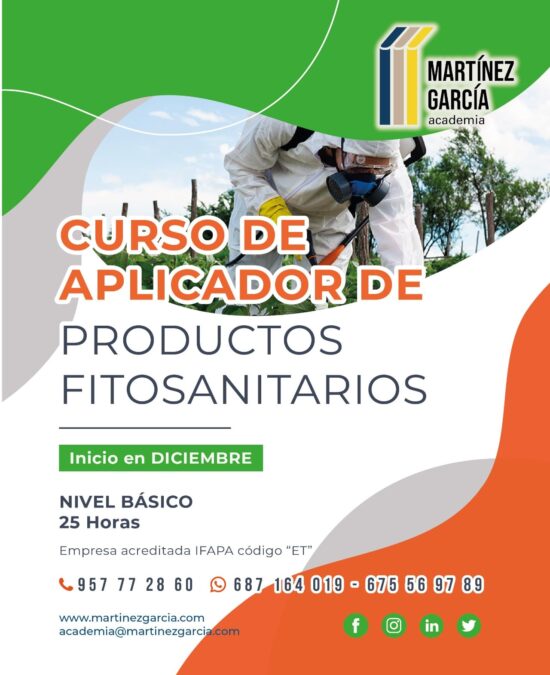 Curso de Aplicador de Productos Fitosanitarios – Nivel Básico