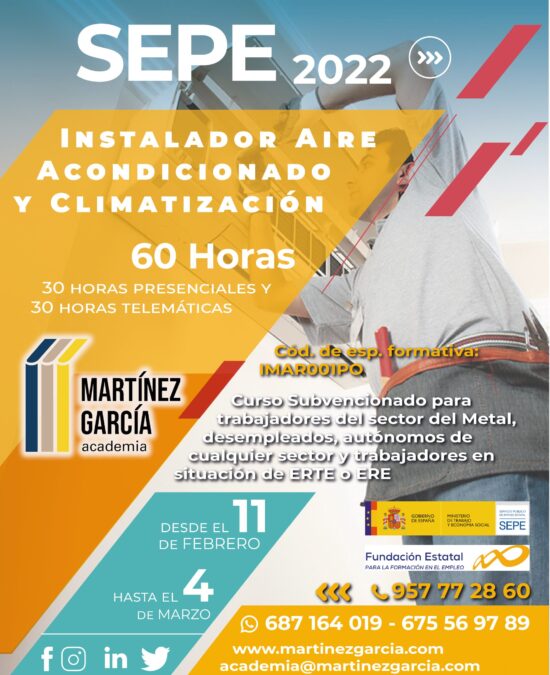Curso SEPE Instalador Aire Acondicionado y Climatización