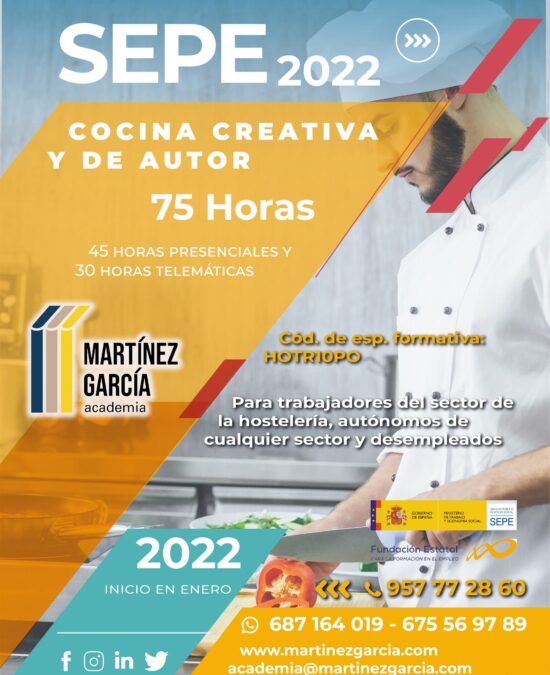 Curso SEPE de Cocina Creativa y de Autor