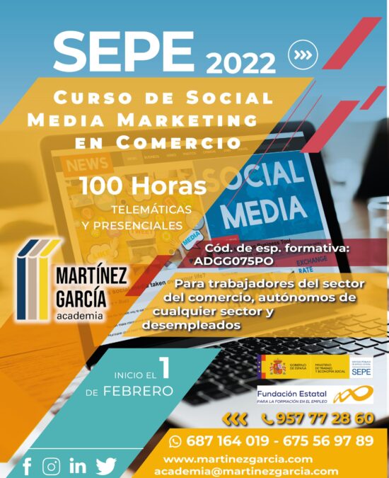Curso SEPE Social Media Marketing en Comercio