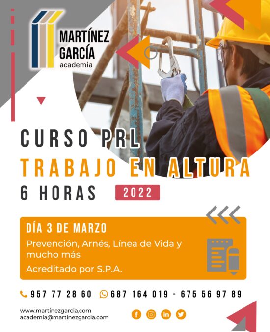 Curso PRL Trabajo en Altura