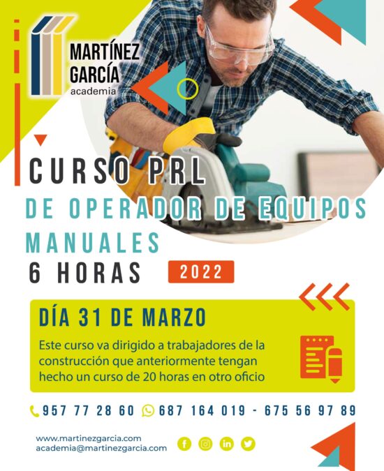 Curso PRL de Operador de Equipos Manuales