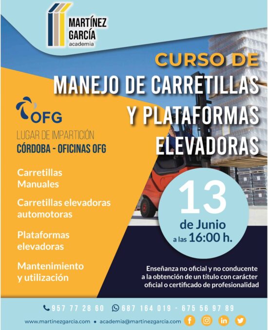 Curso de Manejo de Carretillas y Plataformas Elevadoras