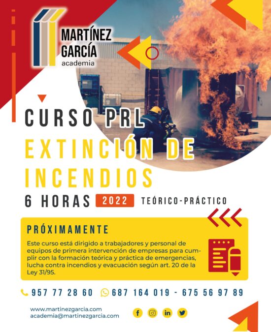 Curso PRL de Extinción de Incendios