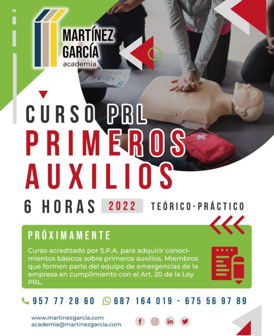 Curso PRL de Primeros Auxilios