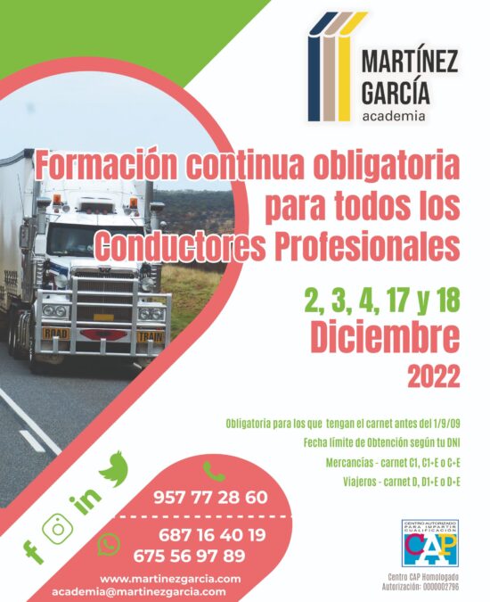 Formación Continua Obligatoria Conductores Profesionales