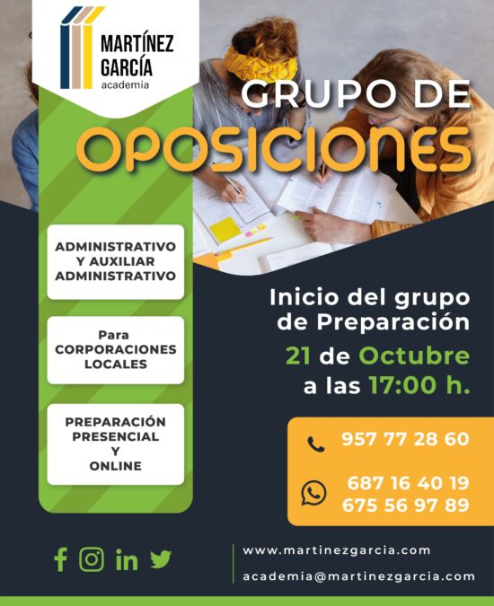 Oposiciones Administrativo y Auxiliar Administrativo Corporaciones Municipales