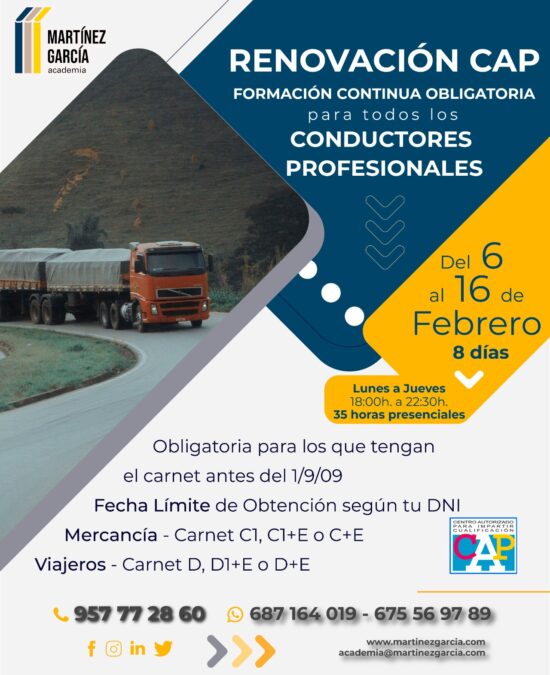 Formación Continua Obligatoria Conductores Profesionales