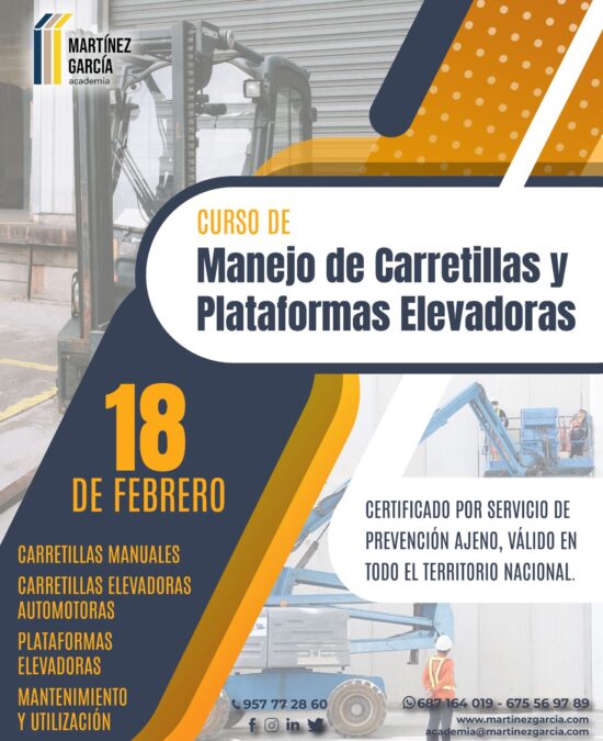 Curso de Manejo de Carretillas y Plataformas Elevadoras