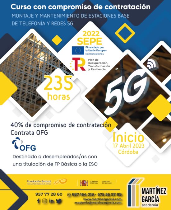 Curso de Montaje y Mantenimiento de Estaciones Base de Telefonía y Redes 5G