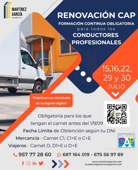 Formación Continua Obligatoria Conductores Profesionales C.A.P.<span class="badge-status" style="background:#ef1818">FINALIZADO</span>&nbsp;