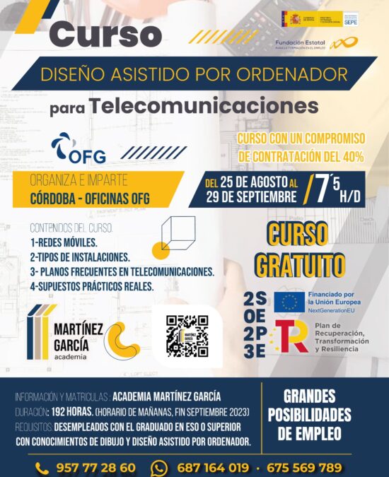 Curso de Diseño Asistido por Ordenador para Telecomunicaciones<span class="badge-status" style="background:#ef1818">FINALIZADO</span>&nbsp;