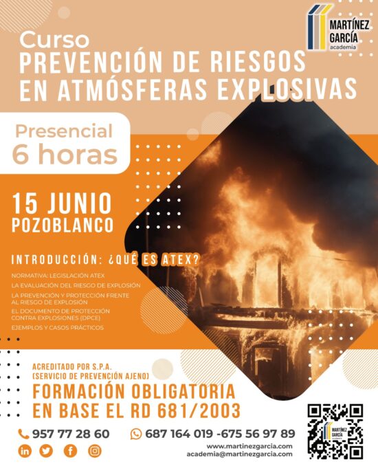 Curso de Prevención de Riesgos en Atmósferas Explosivas ATEX<span class="badge-status" style="background:#ef1818">FINALIZADO</span>&nbsp;