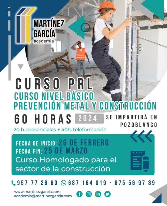 Curso PRL Nivel Básico Prevención Metal y Construcción<span class="badge-status" style="background:#ef1818">FINALIZADO</span>&nbsp;