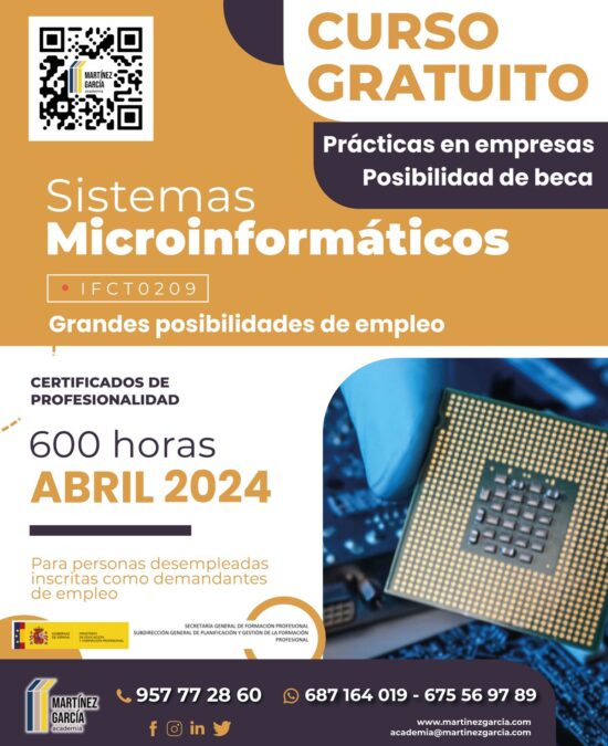 Sistemas Microinformáticos – CERTIFICADO DE PROFESIONALIDAD