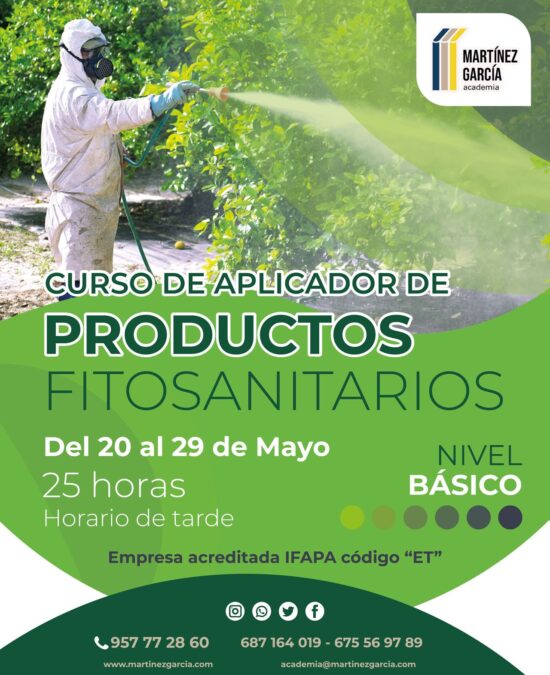 Curso de Aplicador de Productos Fitosanitarios – Nivel Básico