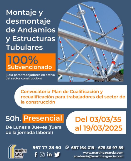 CURSO GRATUITO – Montaje y Desmontaje de Andamios y Estructuras Tubulares<span class="badge-status" style="background:#ef1818">FINALIZADO</span> CURSO GRATUITO – Montaje y Desmontaje de Andamios y Estructuras Tubulares<span class="badge-status" style="background:#ef1818">FINALIZADO</span>