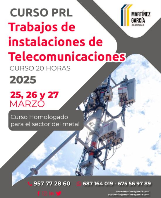 Curso PRL de Trabajos de Instalaciones de Telecomunicaciones<span class="badge-status" style="background:#ef1818">FINALIZADO</span>&nbsp;