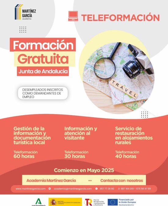 TELEFORMACIÓN – Formación Gratuita Junta de Andalucía – Turismo