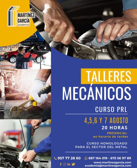 Curso PRL de Talleres Mecánicos<span class="badge-status" style="background:#ef1818">FINALIZADO</span>&nbsp;