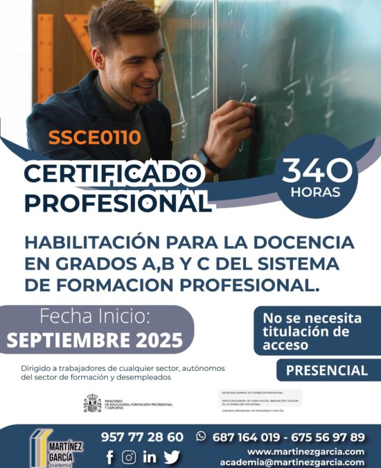 Certificado Profesional – Habilitación para la Docencia en Grados A, B y C del Sistema de Formación Profesional<span class="badge-status" style="background:#ef1818">FINALIZADO</span>&nbsp;