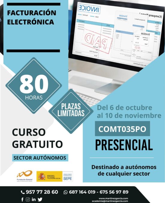Curso Gratuito de Facturación Electrónica – Autónomos<span class="badge-status" style="background:#ef1818">FINALIZADO</span>&nbsp;