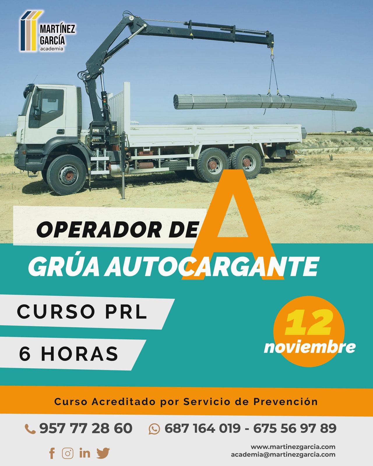 Curso Operador Grua Autocargante
