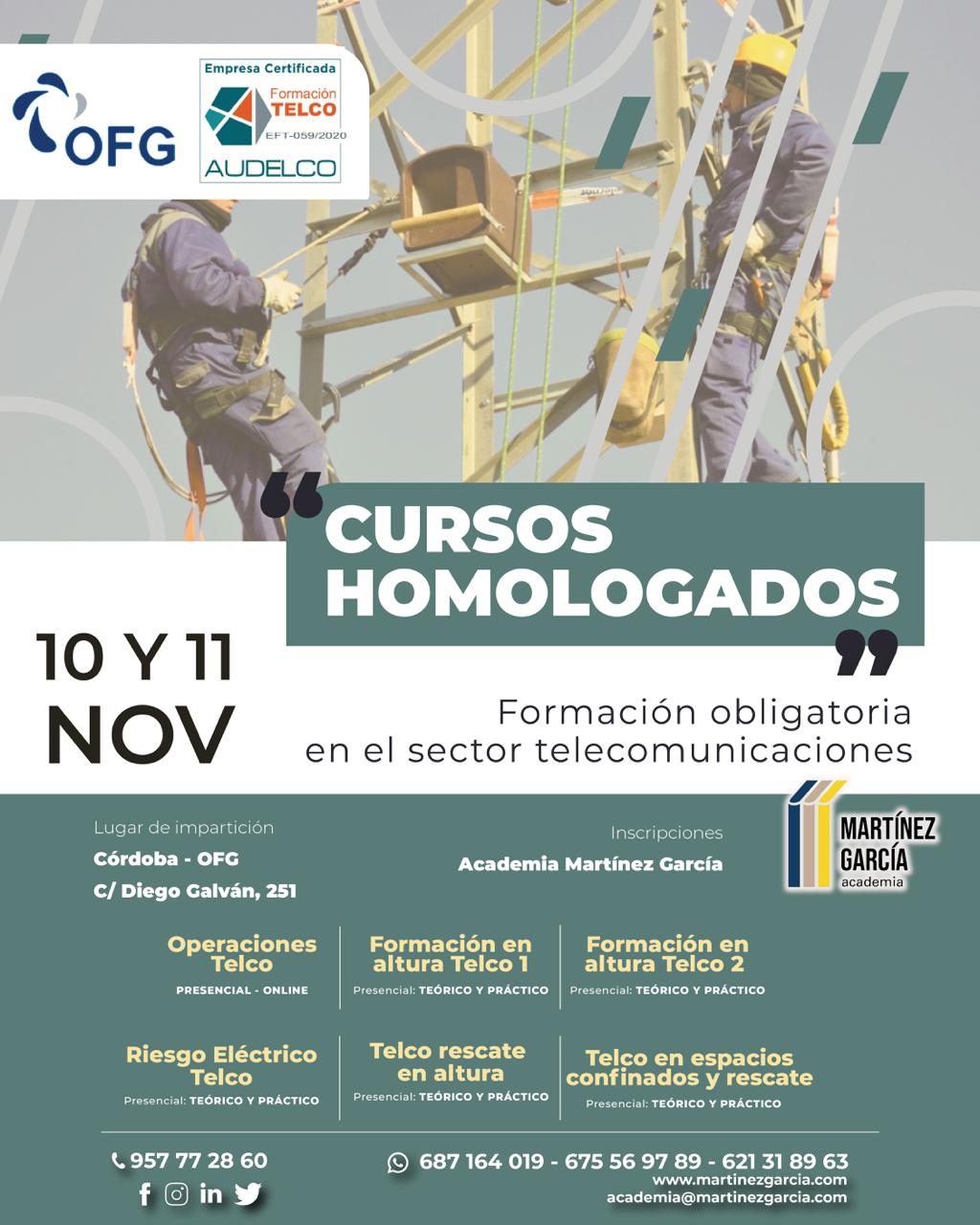Cursos teleco homologados