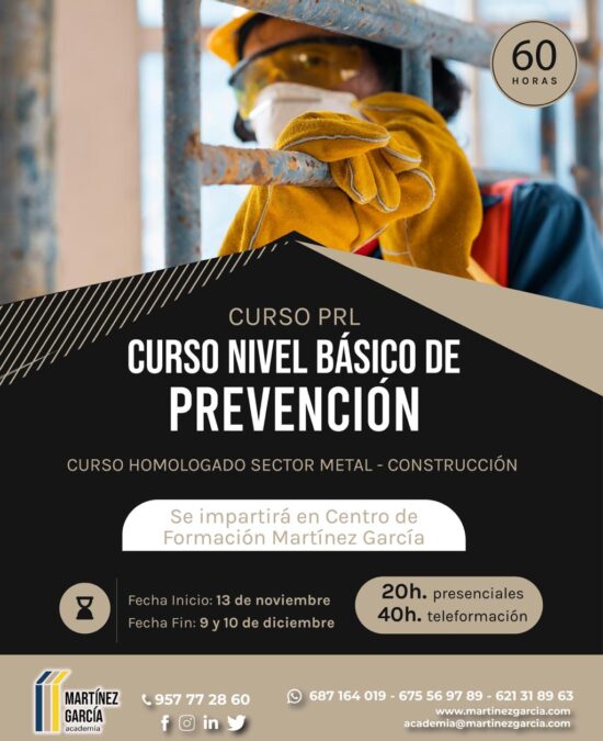 Curso PRL Nivel Básico de Prevención<span class="badge-status" style="background:#ef1818">FINALIZADO</span>&nbsp;