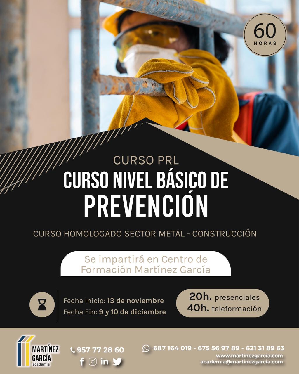 Curso PRL Nivel Basico Prevencion Pozoblanco