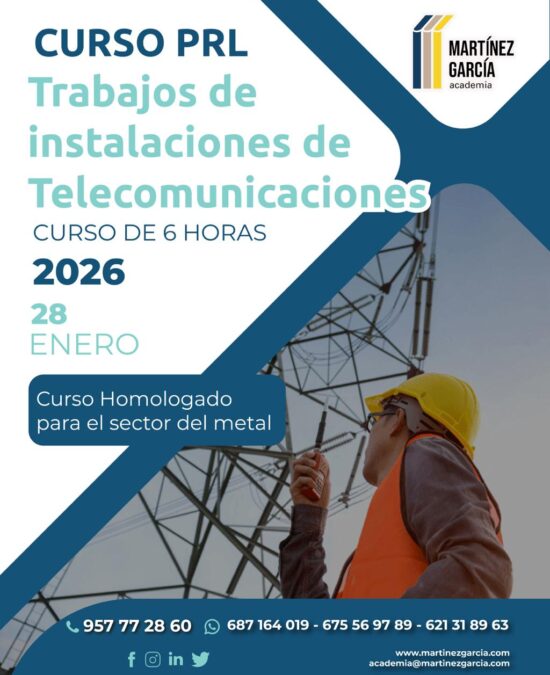 Curso PRL de Trabajos de Instalaciones de Telecomunicaciones<span class="badge-status" style="background:#ef1818">FINALIZADO</span>&nbsp;