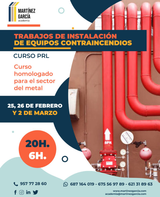Curso trabajos de instalación de equipos contraincendios<span class="badge-status" style="background:#ef1818">FINALIZADO</span>&nbsp;