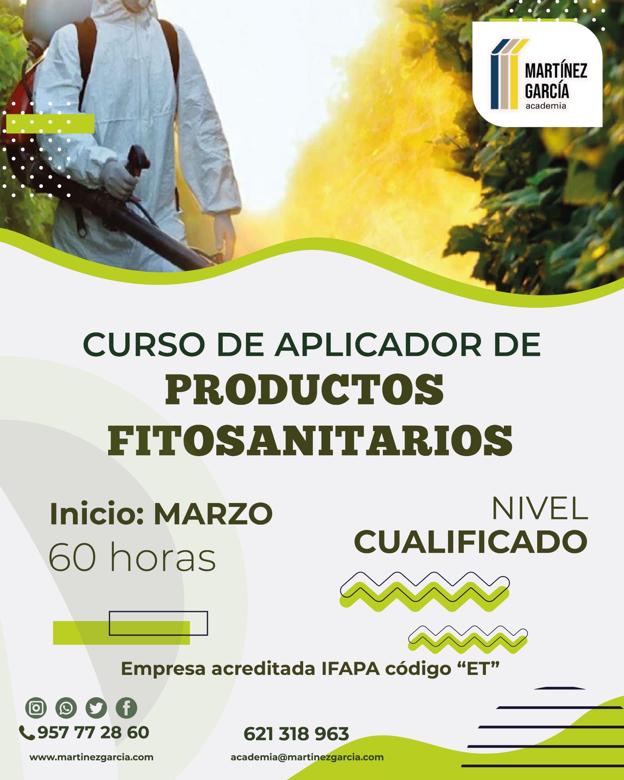 Curso Aplicador Productos Fitosanitarios Pozoblanco