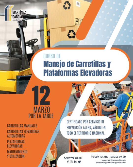 Curso de Manejo de Carretillas y Plataformas Elevadoras