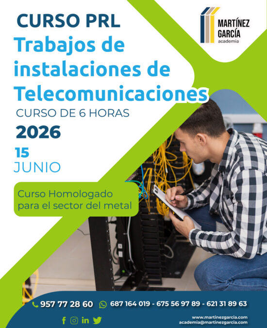 Curso PRL de Trabajos de Instalaciones de Telecomunicaciones<span class="badge-status" style="background:#ef1818">FINALIZADO</span>&nbsp;