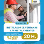 Curso PRL INSTALADOR DE VENTANAS Y ACRISTALAMIENTOS