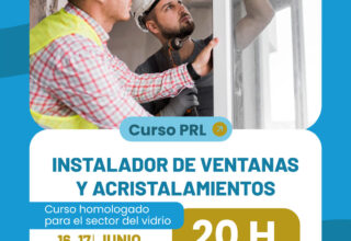 Curso PRL INSTALADOR DE VENTANAS Y ACRISTALAMIENTOS
