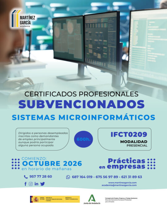 Certificados Profesionales Subvencionados