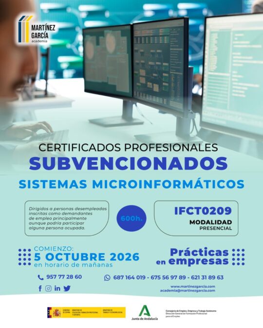Certificados Profesionales Subvencionados