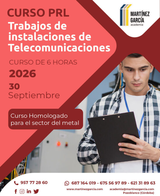 Curso PRL de Trabajos de Instalaciones de Telecomunicaciones