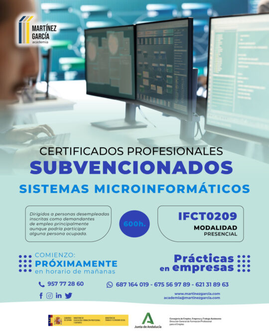 Certificados Profesionales Subvencionados