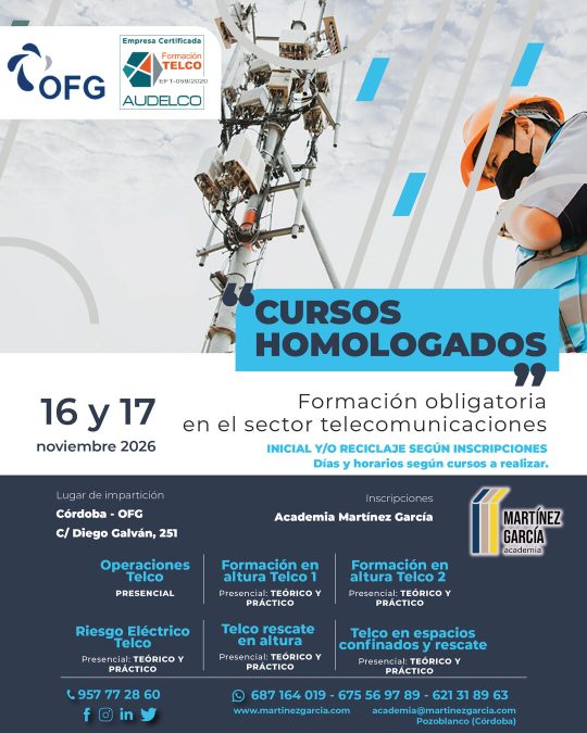 Cursos homologados TELCO 2026