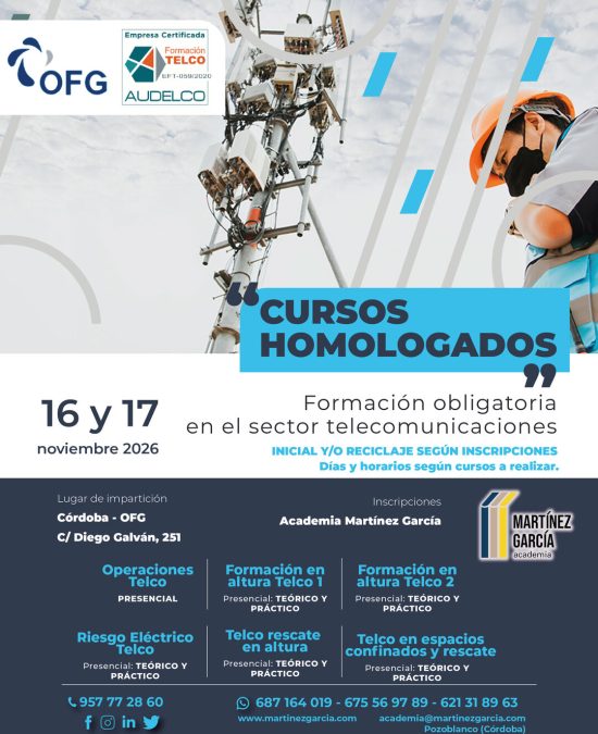 Cursos homologados TELCO 2026