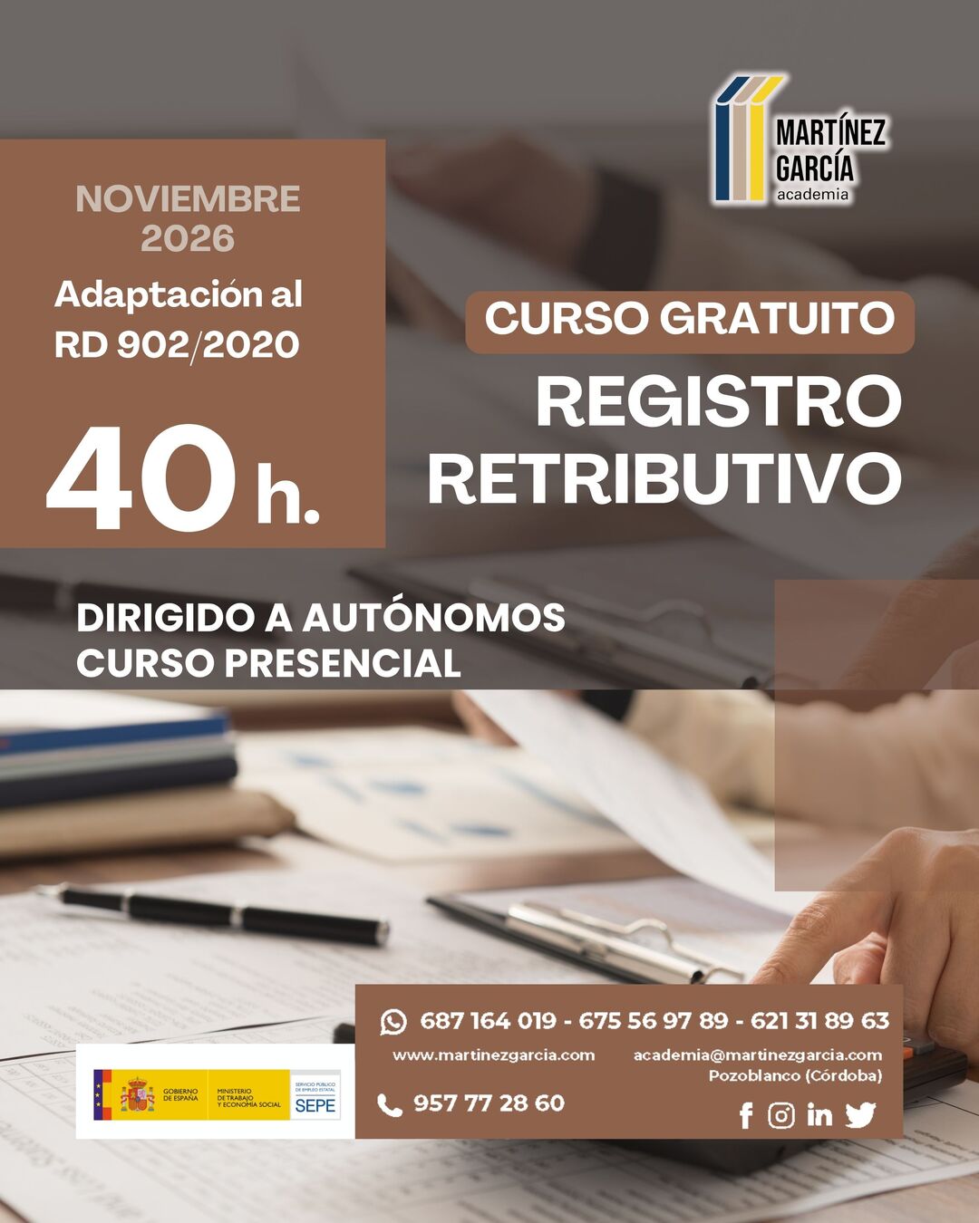 curso gratuito REGISTRO RETRIBUTIVO