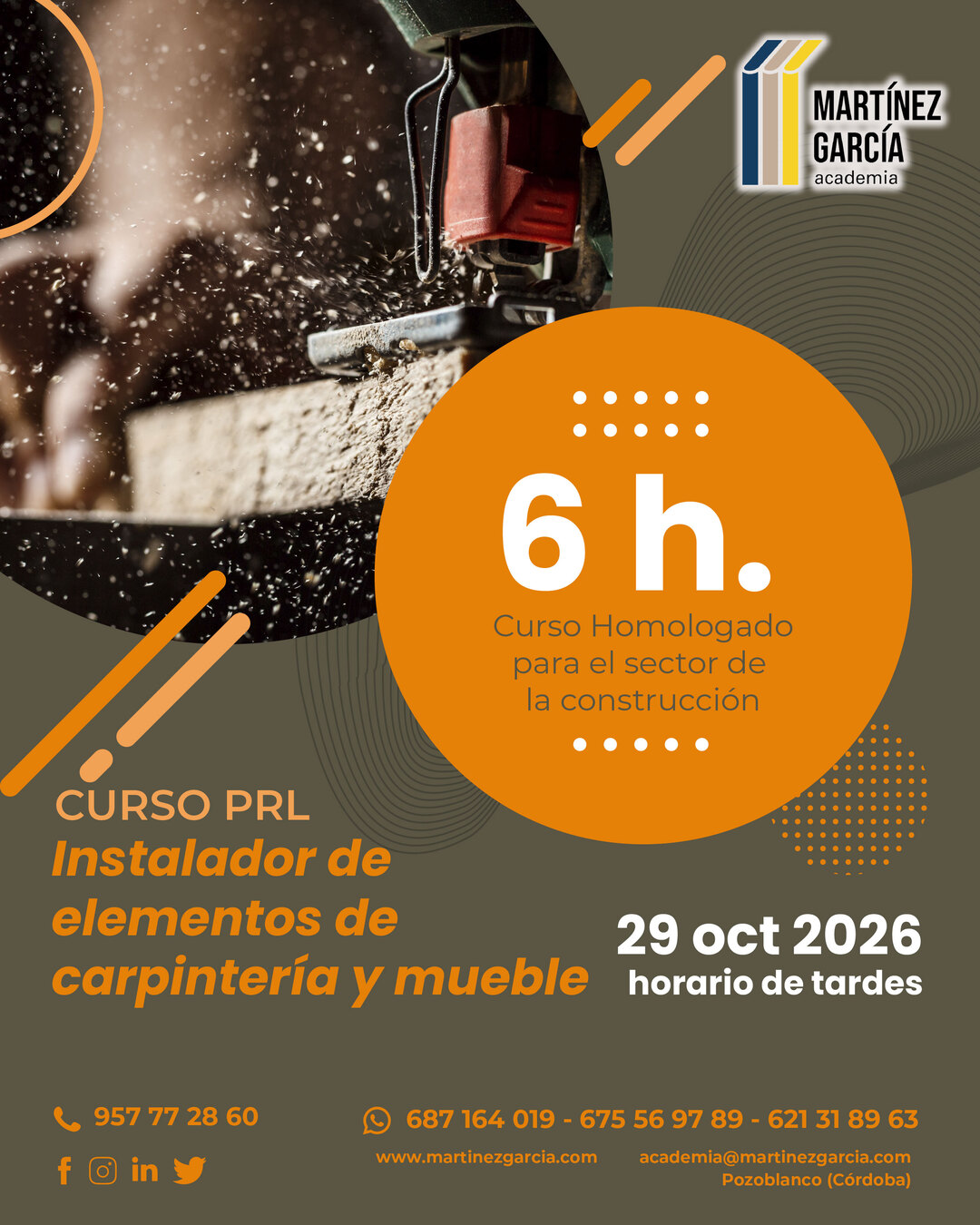 curso prl carpintería